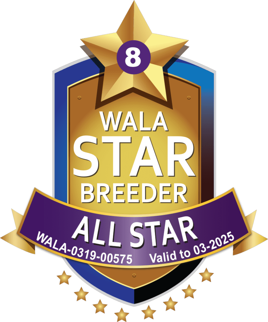 dog breeder Highest WALA award status